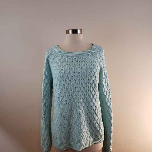 Old Navy Sweaters - OLD NAVY Mint Green Cable Sweater [Sweaters]